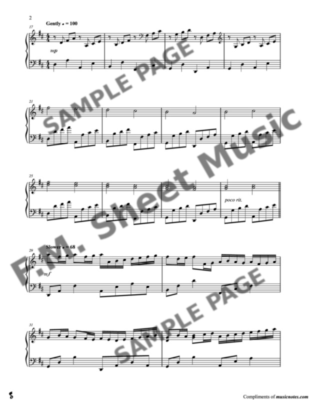 Christmas Canon (Late Intermediate Piano) By Trans ...